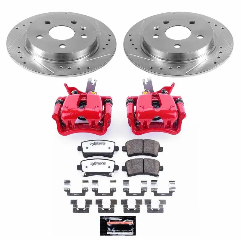 Power Stop 14-15 Chevrolet Malibu Rear Z26 Street Warrior Brake Kit W/Calipers 1