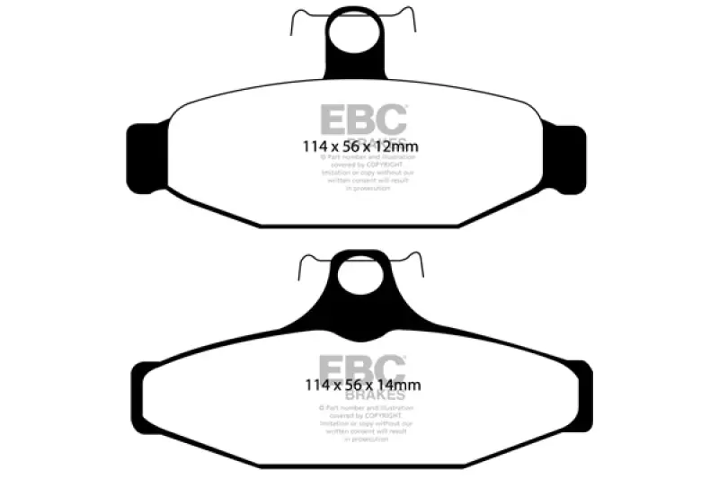 Ebc 85-88 Chevrolet Camaro (3Rd Gen) 2.8 (Performance Package) Ultimax2 Rear Brake Pads 1