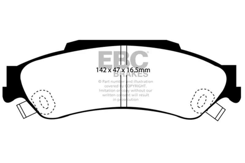 Ebc 98-05 Chevrolet Blazer 4.3 2Wd Ultimax2 Rear Brake Pads 1
