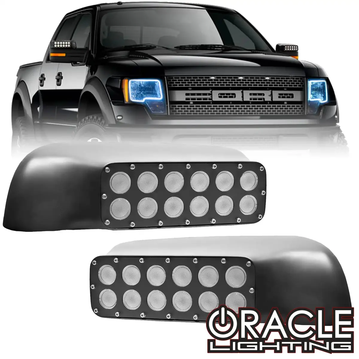 Oracle Lighting 2009-2014 Ford F150/Raptor Led Off-Road Side Mirrors 1