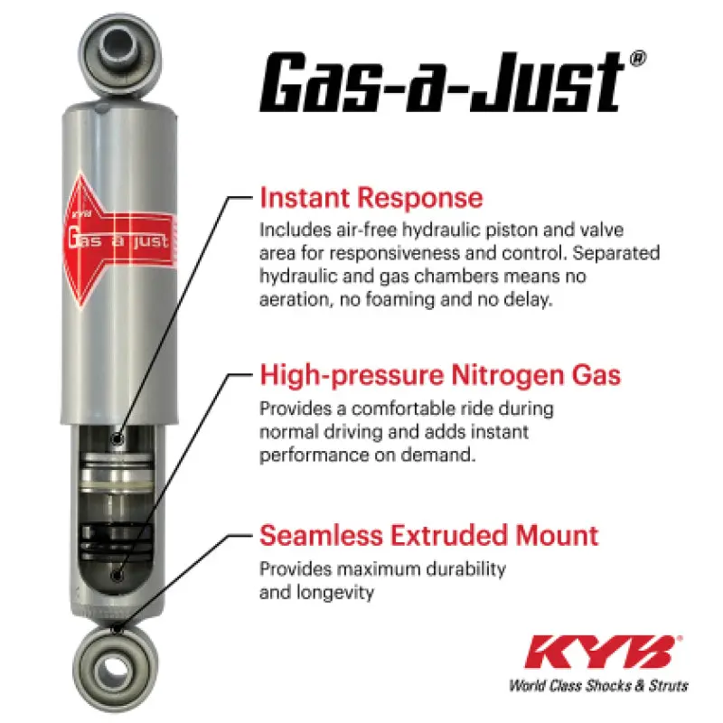 Kyb 2020+ Ram 2500 Pickup 2Wd 6.7 Diesel (W/O Rear Air Springs) Gas-A-Just Gas Shock - Rear 1