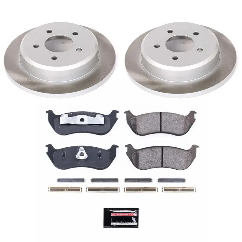 Power Stop 96-02 Mercury Grand Marquis Rear Semi-Coated Rotor Kit 1