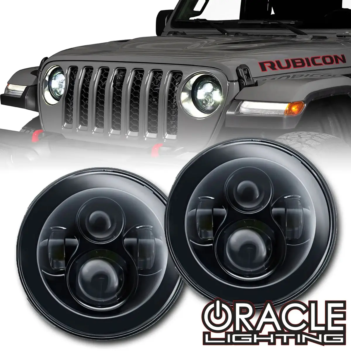 7" High Powered Led Headlights | Dot Certified Sealed Beam Replacement | Jeep Wrangler & Classic Cars 1