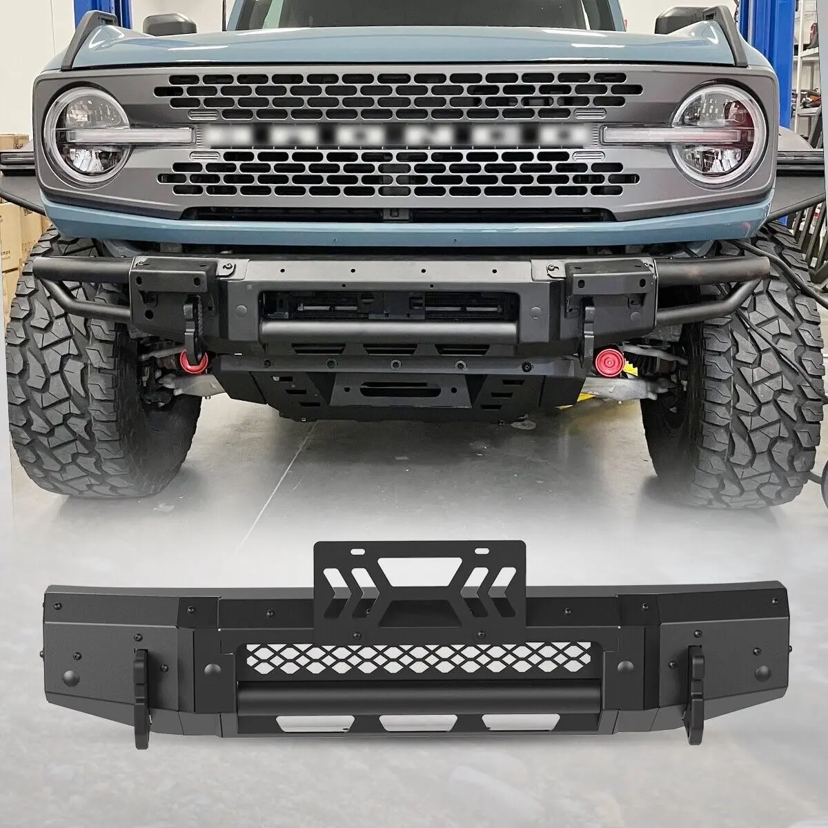 Clipeus Stainless Steel Front Bumper 1
