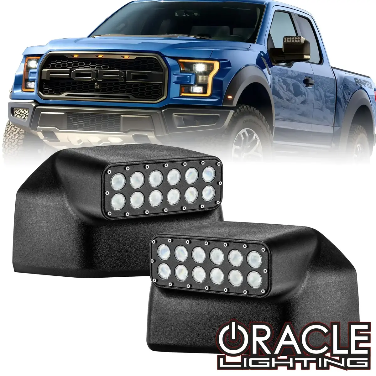 Oracle Lighting 2015-2020 Ford F-150 Led Off-Road Side Mirrors 1