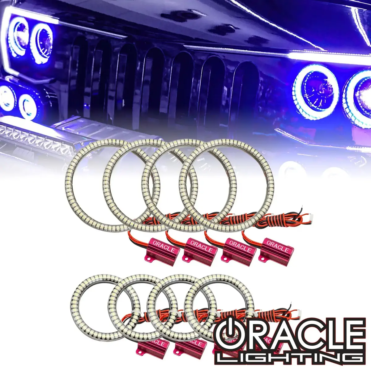 Oracle Lighting Vector™ Series Grill Led Halo Kit - Jk/Jl/Jt 1