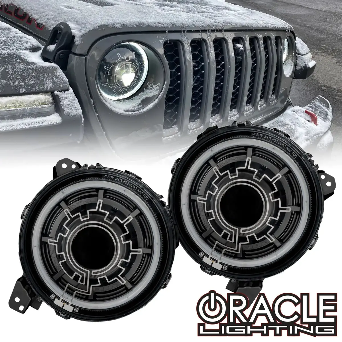 Oracle Lighting Oculus™ Bi-Led Projector Headlights For Jeep Wrangler Jl/Gladiator Jt- Heated Lens 1