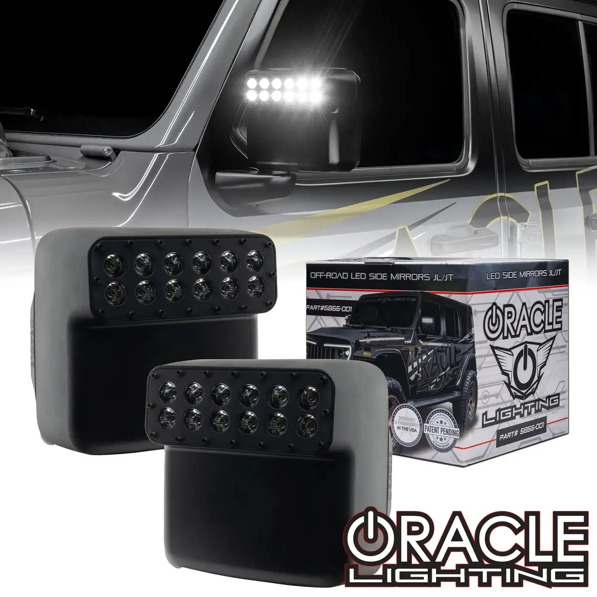Led Off-Road Side Mirrors For Jeep Wrangler Jl / Gladiator Jt 1