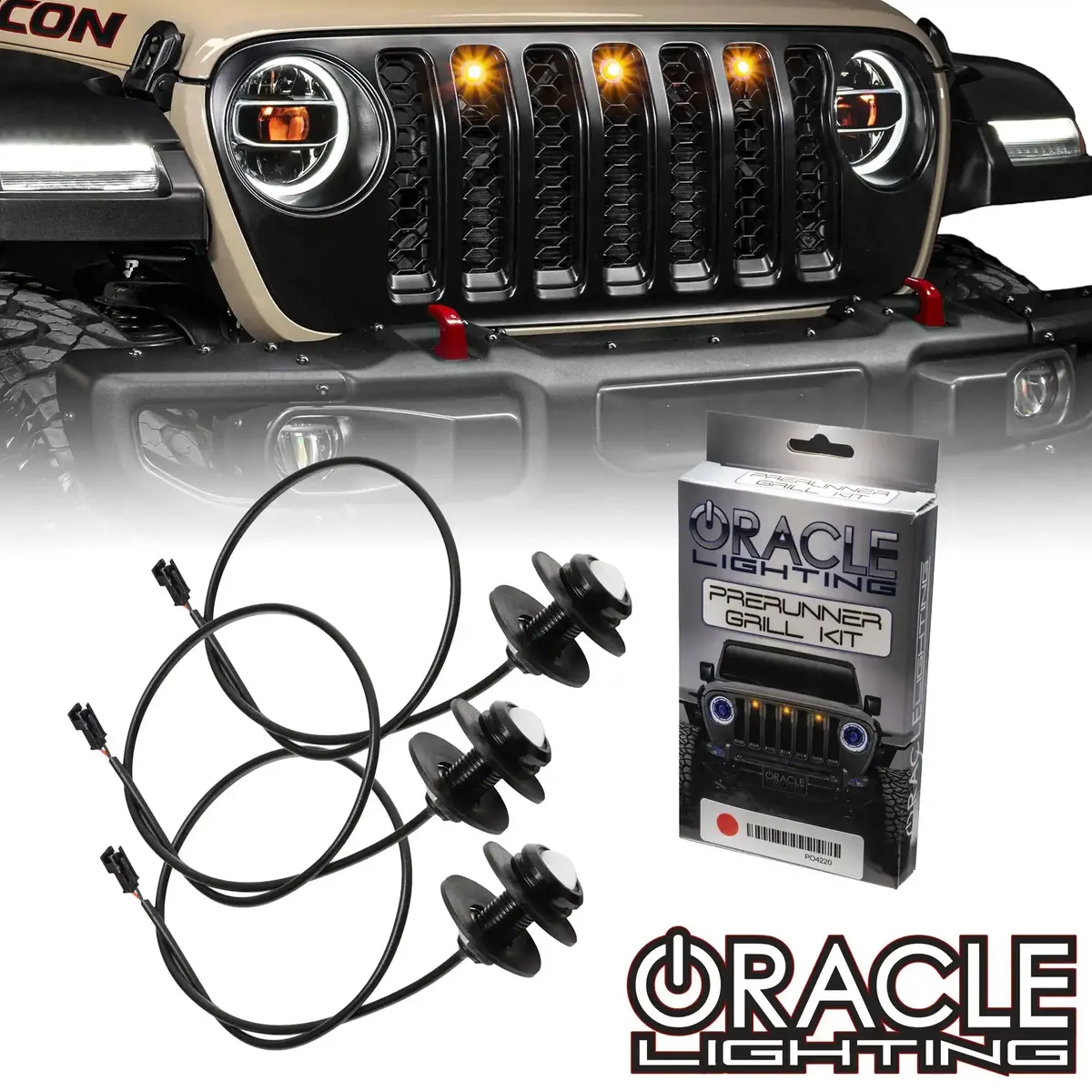 Oracle Lighting Pre-Runner Style Led Grill Light Kit For Jeep Gladiator Jt 1