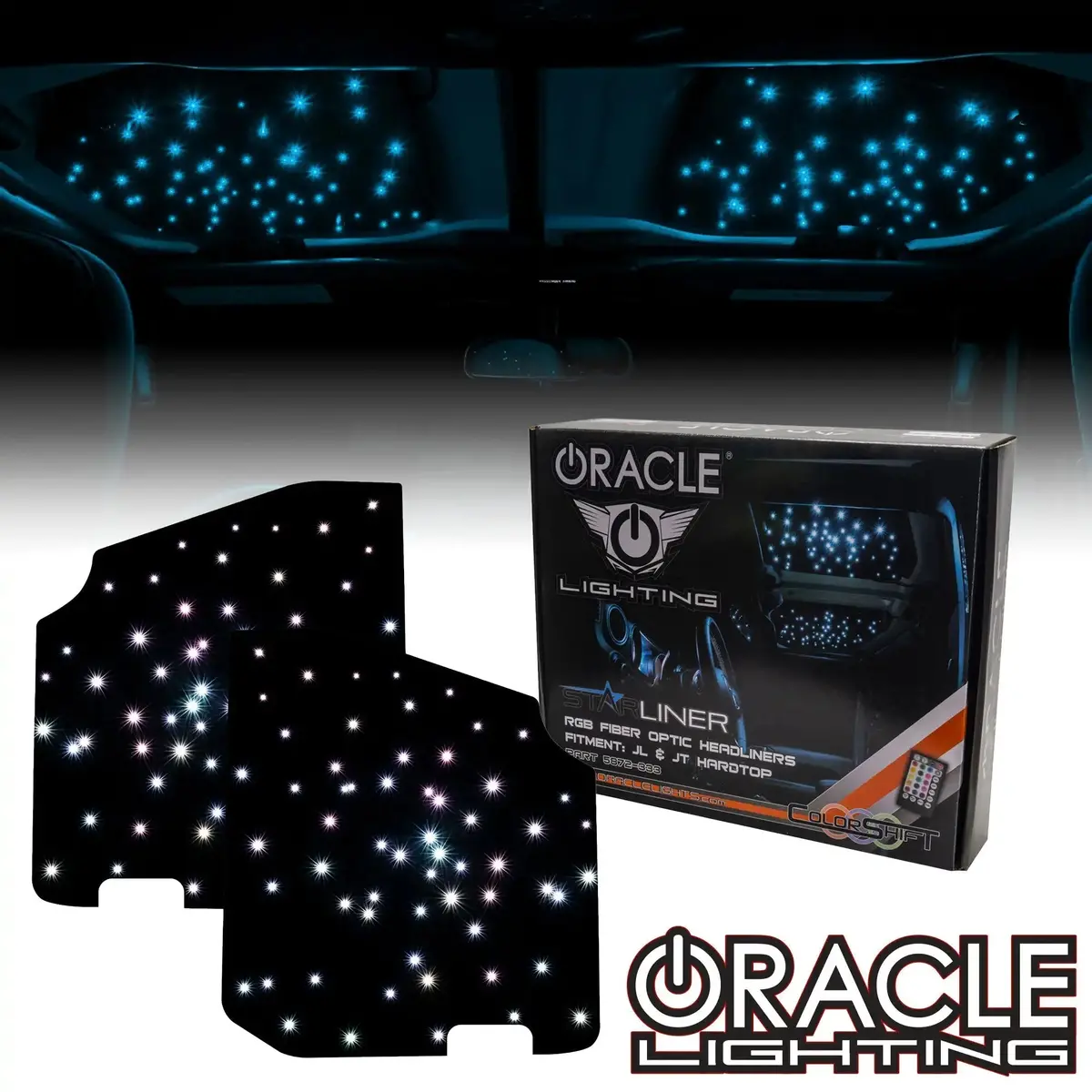 Jeep Jl/Jt Starliner Fiber Optic Headliner | Oracle Colorshift 1