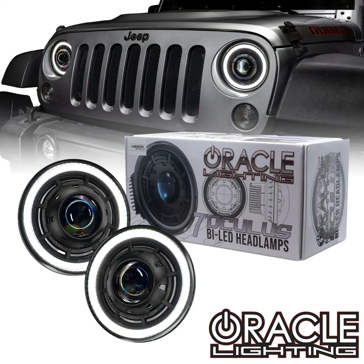 Oracle Lighting Oculus™ 7" Bi-Led Projector Headlights For Jeep Wrangler Jk 1