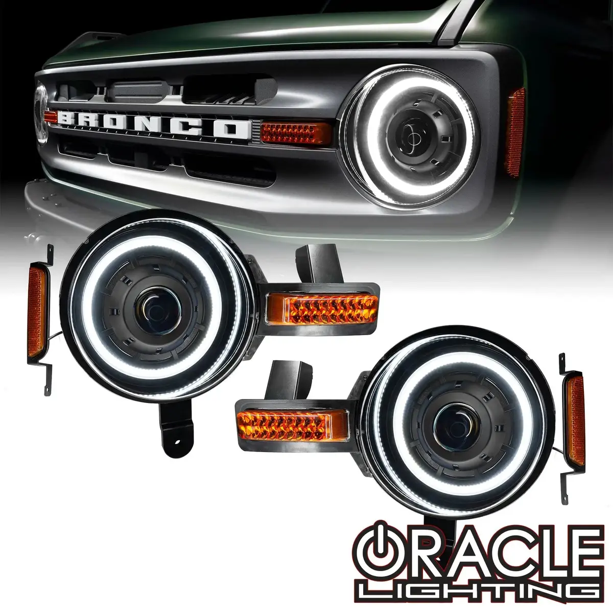 Oracle Lighting Oculus™ Bi-Led Projector Headlights For 2021+ Ford Bronco 1