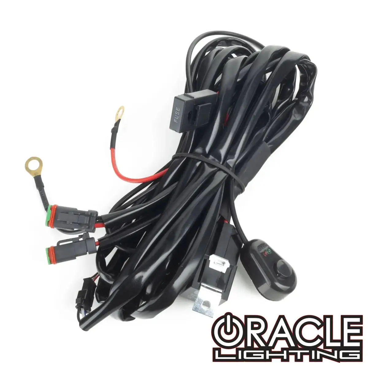 Oracle Lighting Dual Deutsch Dtm 40A Relay Wiring Harness With Illuminated Switch 1
