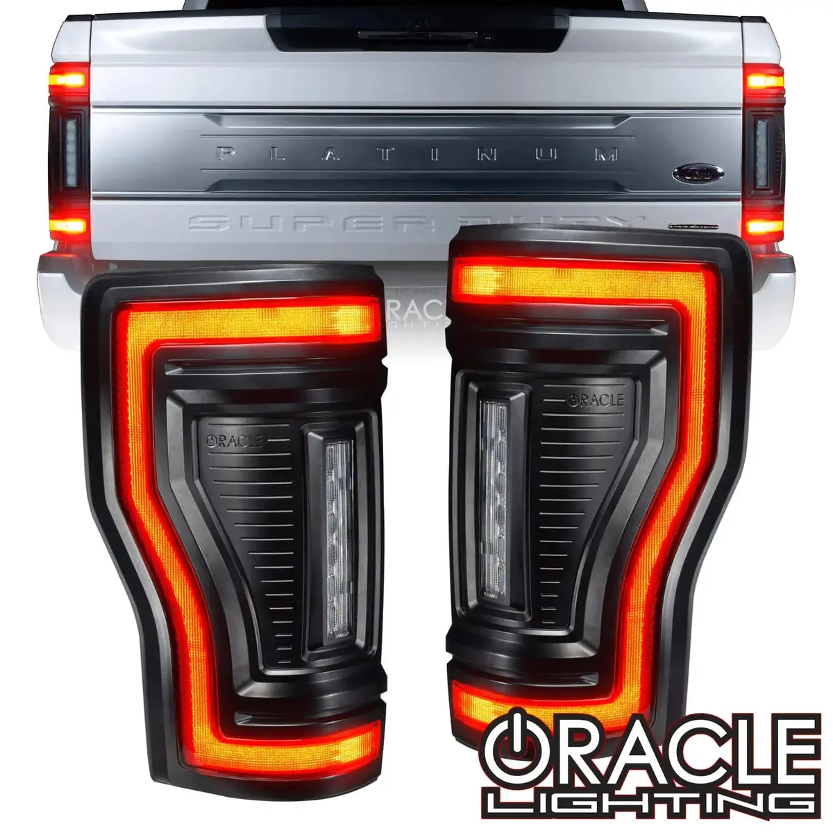 2017-2022 Ford F-250/350 Super Duty Flush Mount Led Tail Lights - Animated Turn Signals 1