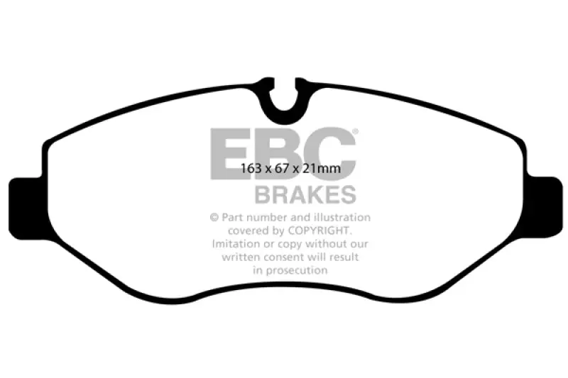 Ebc 07+ Dodge Sprinter 2500 Ultimax2 Front Brake Pads 1