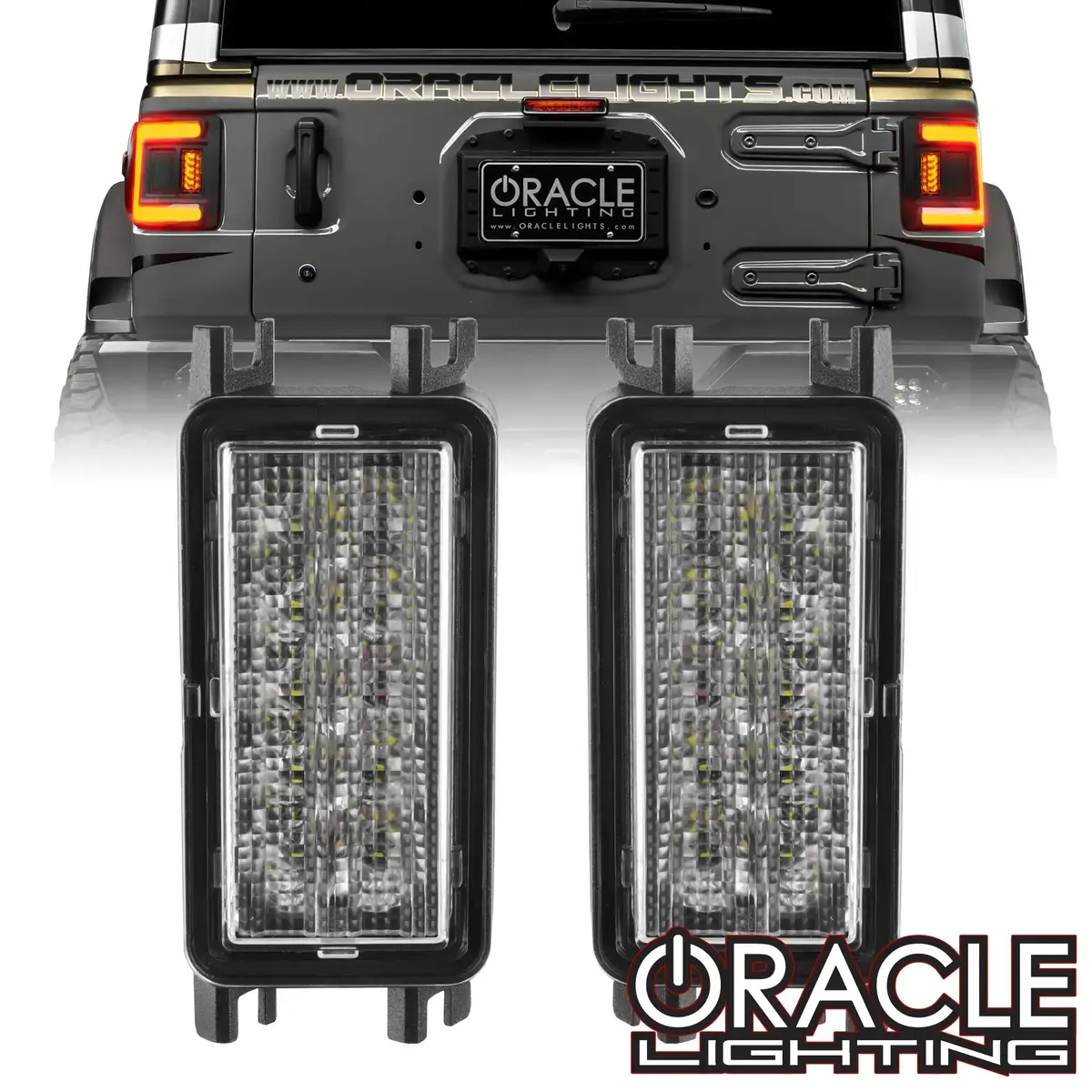 Oracle Lighting Dual Function Amber/White Reverse Led Module For Jeep Wrangler Jl Flush Tail Lights 1