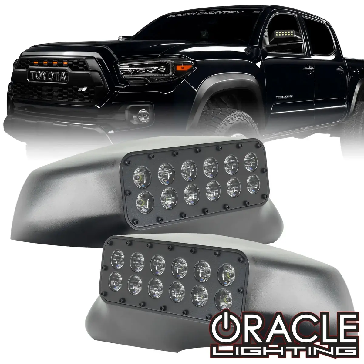 Oracle Lighting 2016-2023 Toyota Tacoma Led Off-Road Side Mirror Ditch Lights 1