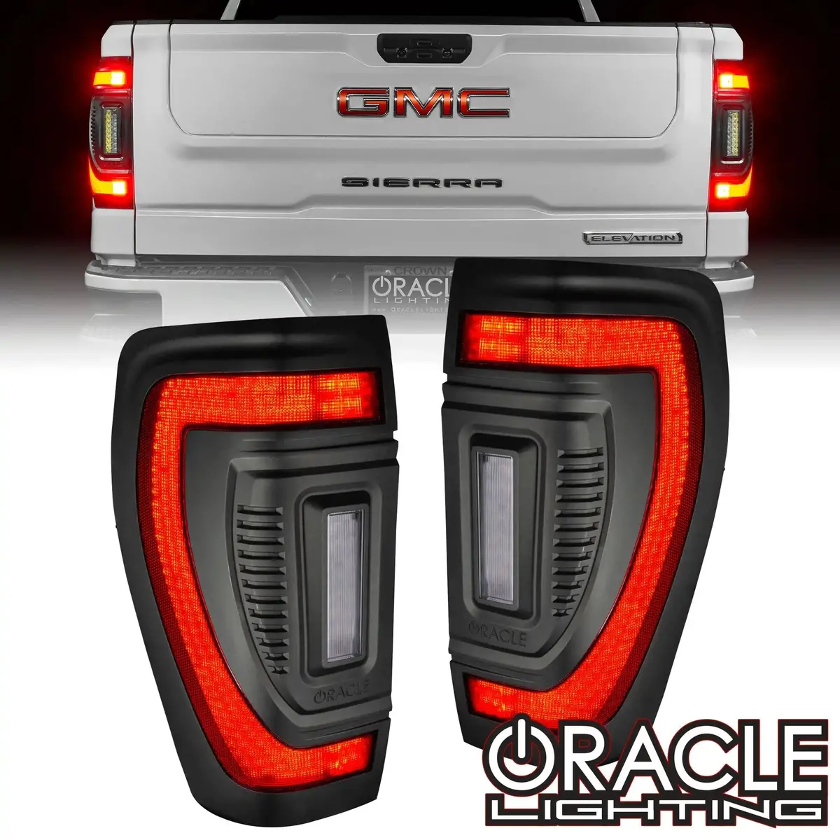 Flush Mount Led Tail Lights 2019-2026 Gmc Sierra Sequential Turn Signals Halogen 1