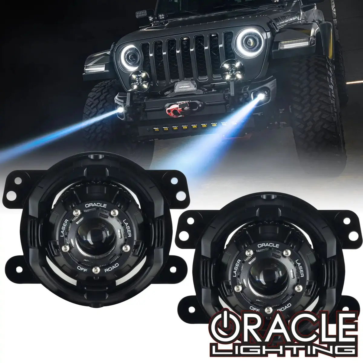 Oracle Lighting Jeep Wrangler Jk/Jl & Gladiator Jt 15W Off-Road Laser Fog Lights 1