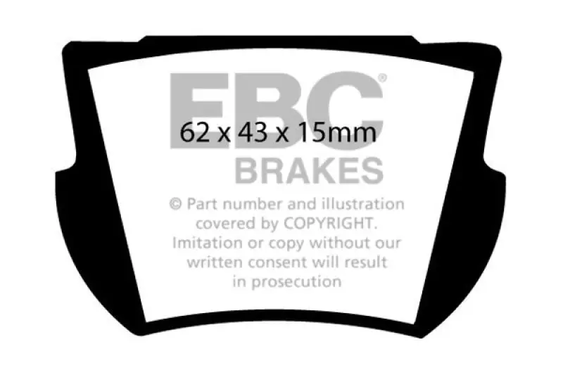Ebc 66-74 Lotus Elan 1.6 Ultimax2 Rear Brake Pads 1
