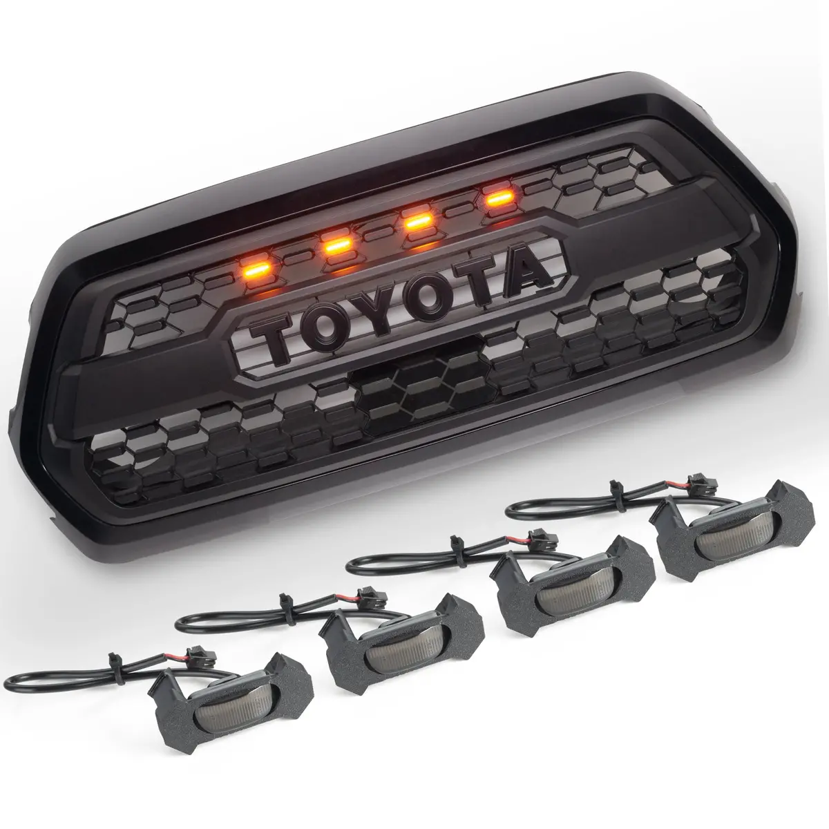 2016-2023 Gen 3 Toyota Tacoma Trd Pro Pre-Runner Style Led Grill Light Kit 1