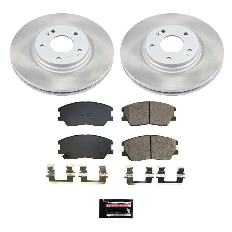 Power Stop 20-21 Kia Soul Front Semi-Coated Rotor Kit 1