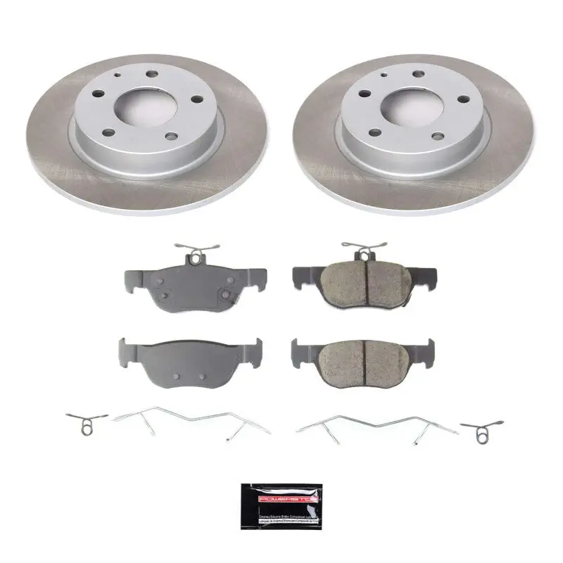Power Stop 20-22 Mazda Cx-30 Rear Semi-Coated Rotor Kit 1