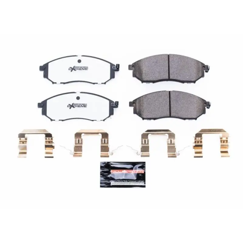 Power Stop 08-12 Infiniti Ex35 Front Z26 Extreme Street Brake Pads W/Hardware 1