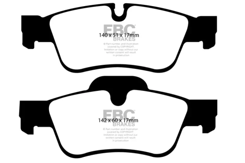Ebc 05-06 Mercedes-Benz G55 Amg 5.4 Supercharged Ultimax2 Rear Brake Pads 1