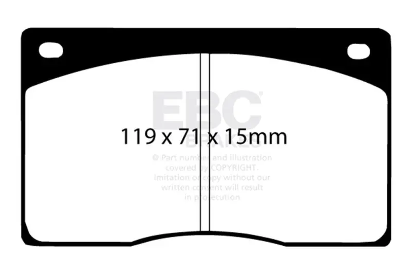 Ebc 91-93 Jaguar Xjs 4.0 Ultimax2 Front Brake Pads 1
