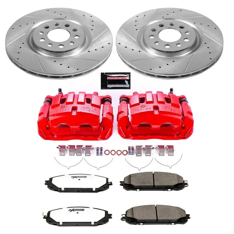 Power Stop 14-16 Jeep Cherokee Front Z36 Truck & Tow Kit W/Cals 1