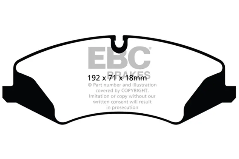 Ebc 14+ Land Rover Lr4 3.0 Supercharged Ultimax2 Front Brake Pads 1