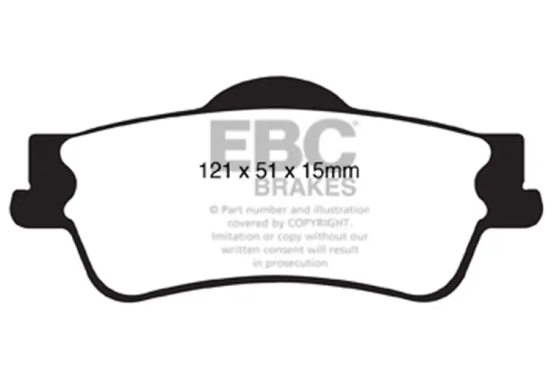 Ebc 11+ Chevrolet Caprice 3.6 Ultimax2 Rear Brake Pads 1