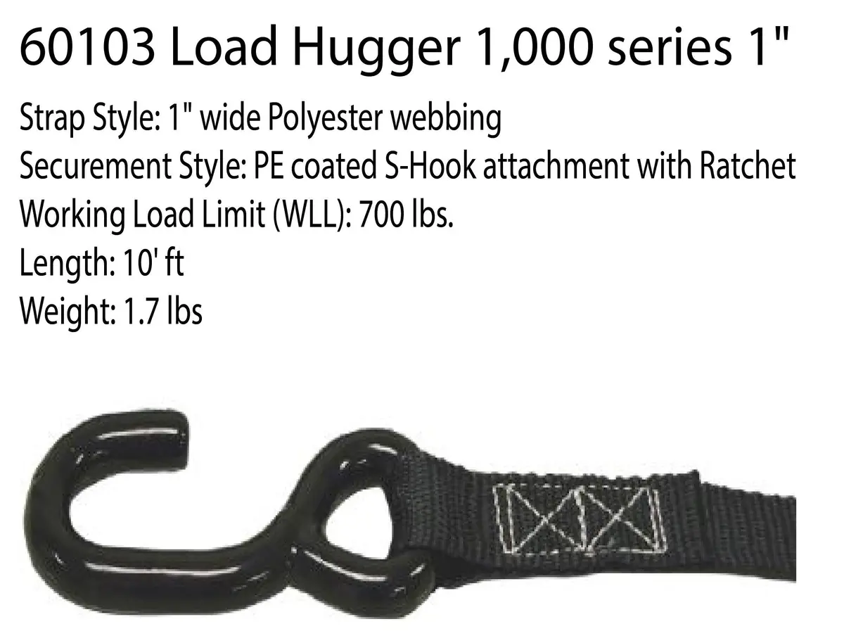 S-Hook Tie Down Straps (Liftall) 1