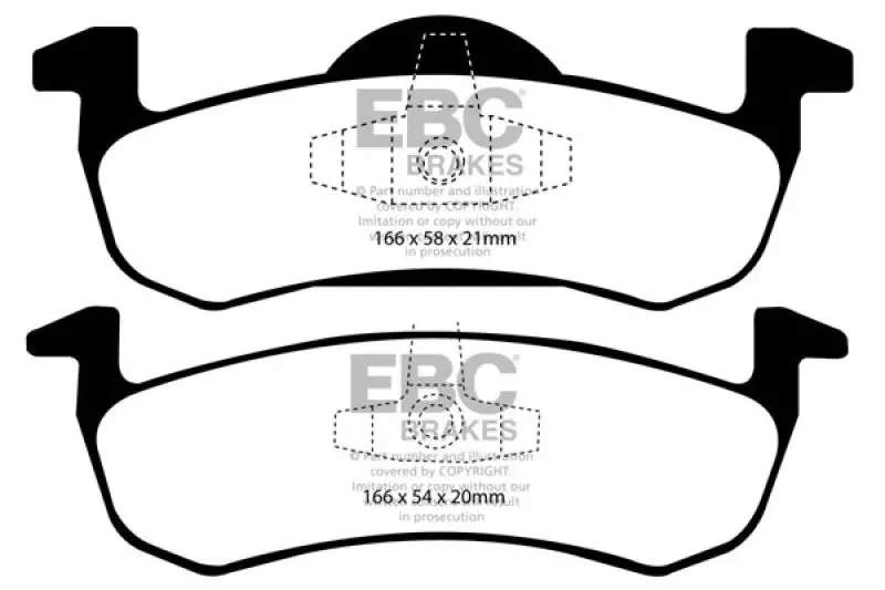 Ebc 07-09 Ford Expedition 5.4 2Wd Ultimax2 Rear Brake Pads 1