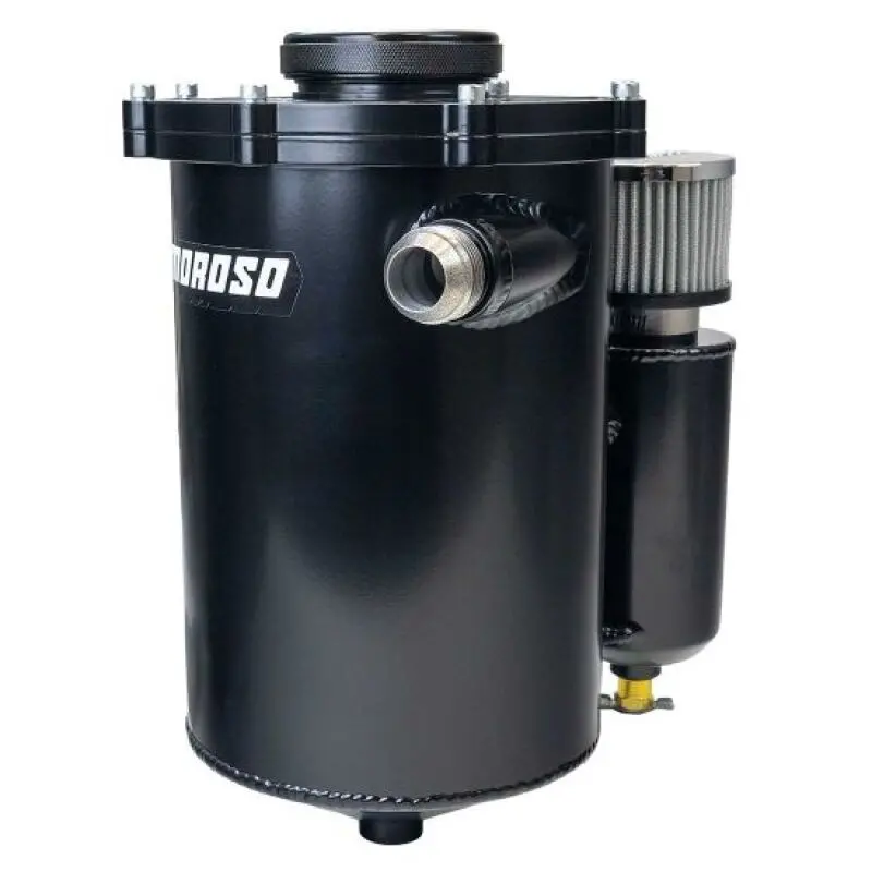 Moroso 2 Piece 13In Tall 7In Dia 5.5 Quart Dry Sump Tank - Black 1