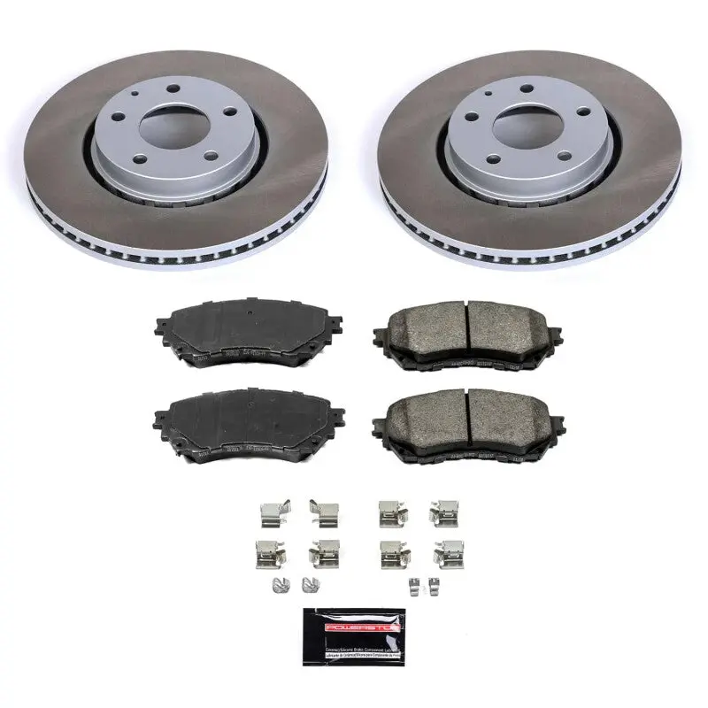 Power Stop 2021 Mazda 6 Front Semi-Coated Rotor Kit 1