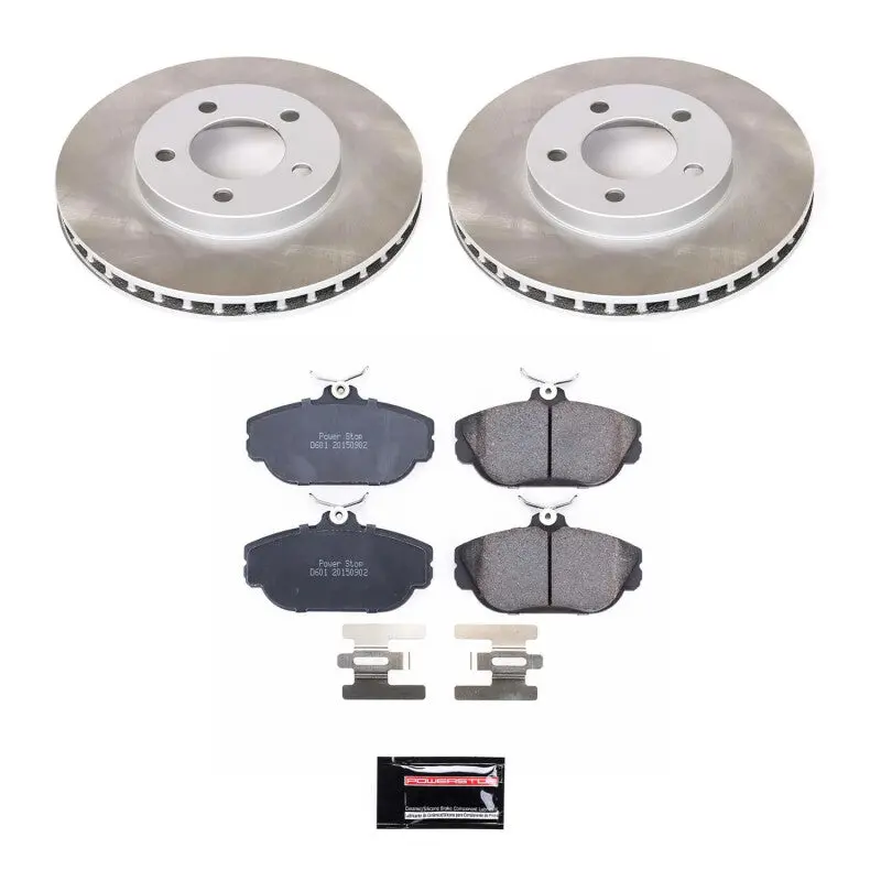Power Stop 94-00 Mercury Sable Front Semi-Coated Rotor Kit 1