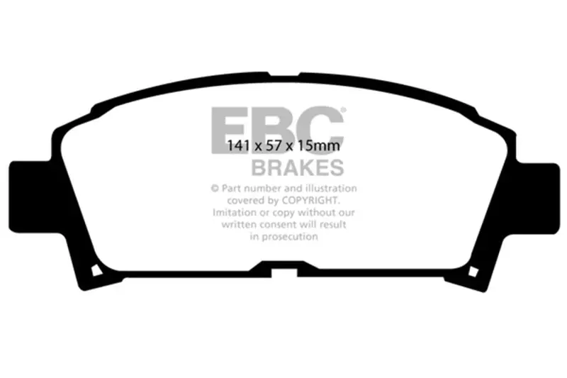 Ebc 93-95 Toyota Mr2 2.0 Turbo Ultimax2 Front Brake Pads 1