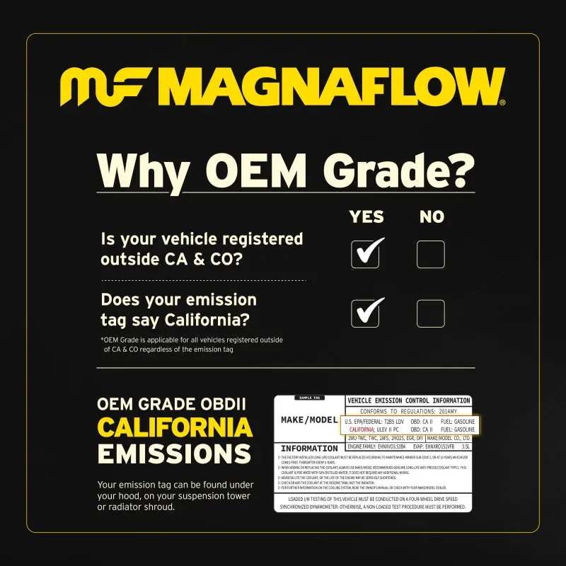 Magnaflow Conv Direct Fit Oem 15-17 Nx200t L4 Underbody 1