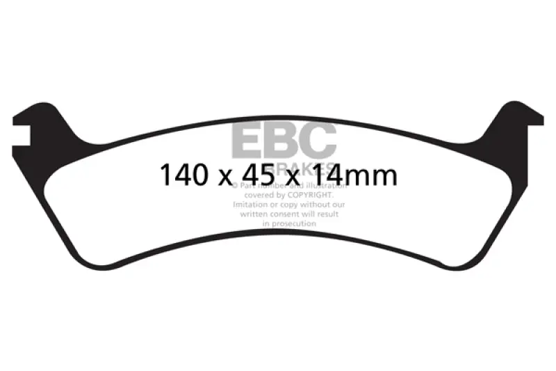 Ebc 95-98 Ford Windstar 3.0 Ultimax2 Rear Brake Pads 1