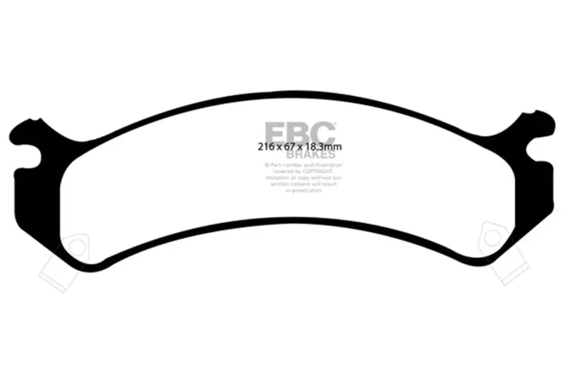 Ebc 01-05 Cadillac Deville 4.6 Hd Ultimax2 Front Brake Pads 1