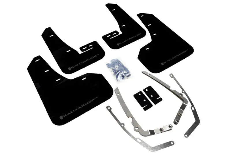 Rally Armor 2015+ Vw Golf/Gti/Tsi Ur Black Mud Flap W/ Grey Logo 1
