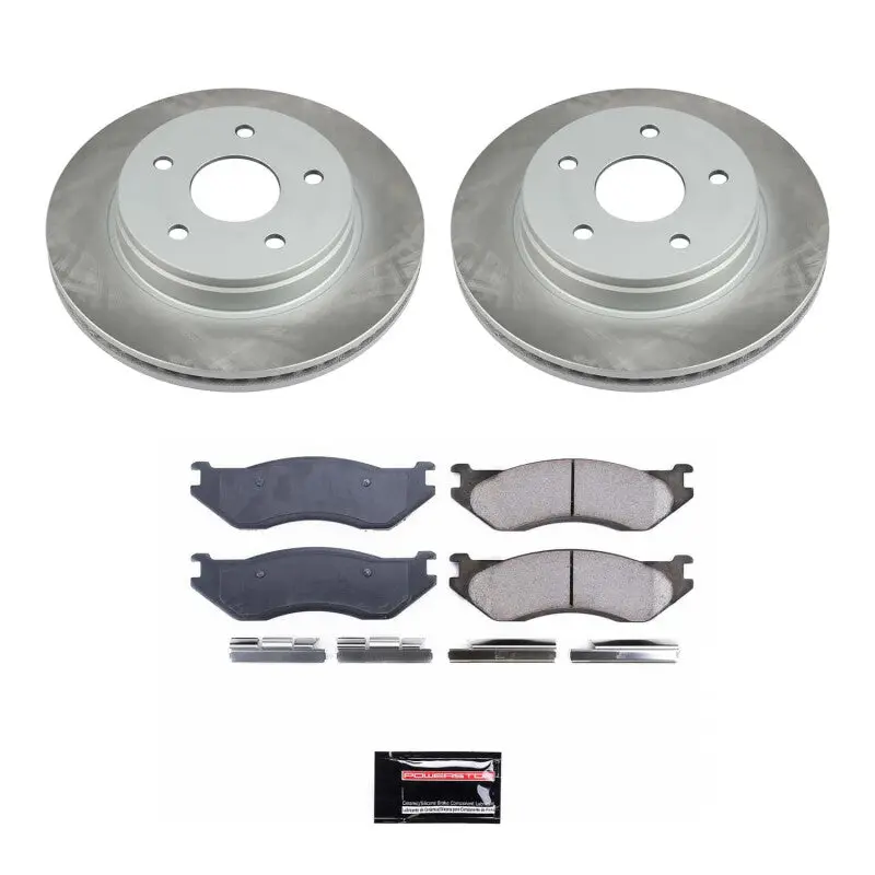 Power Stop 03-05 Dodge Ram 1500 Front Semi-Coated Rotor Kit 1