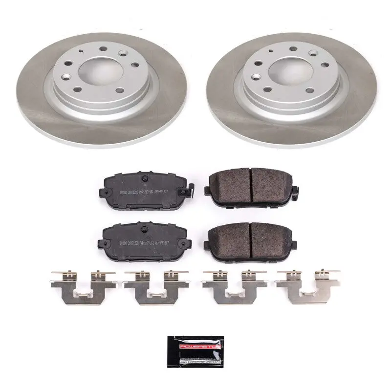Power Stop 06-15 Mazda Mx-5 Miata Rear Semi-Coated Rotor Kit 1