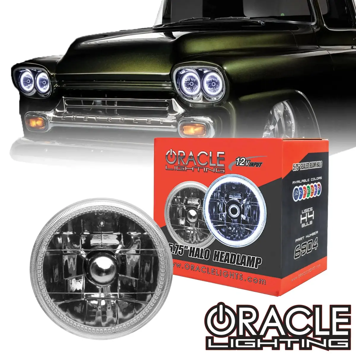 Oracle Pre-Installed 5.75" H5006/Par46 Sealed Beam Headlight 1