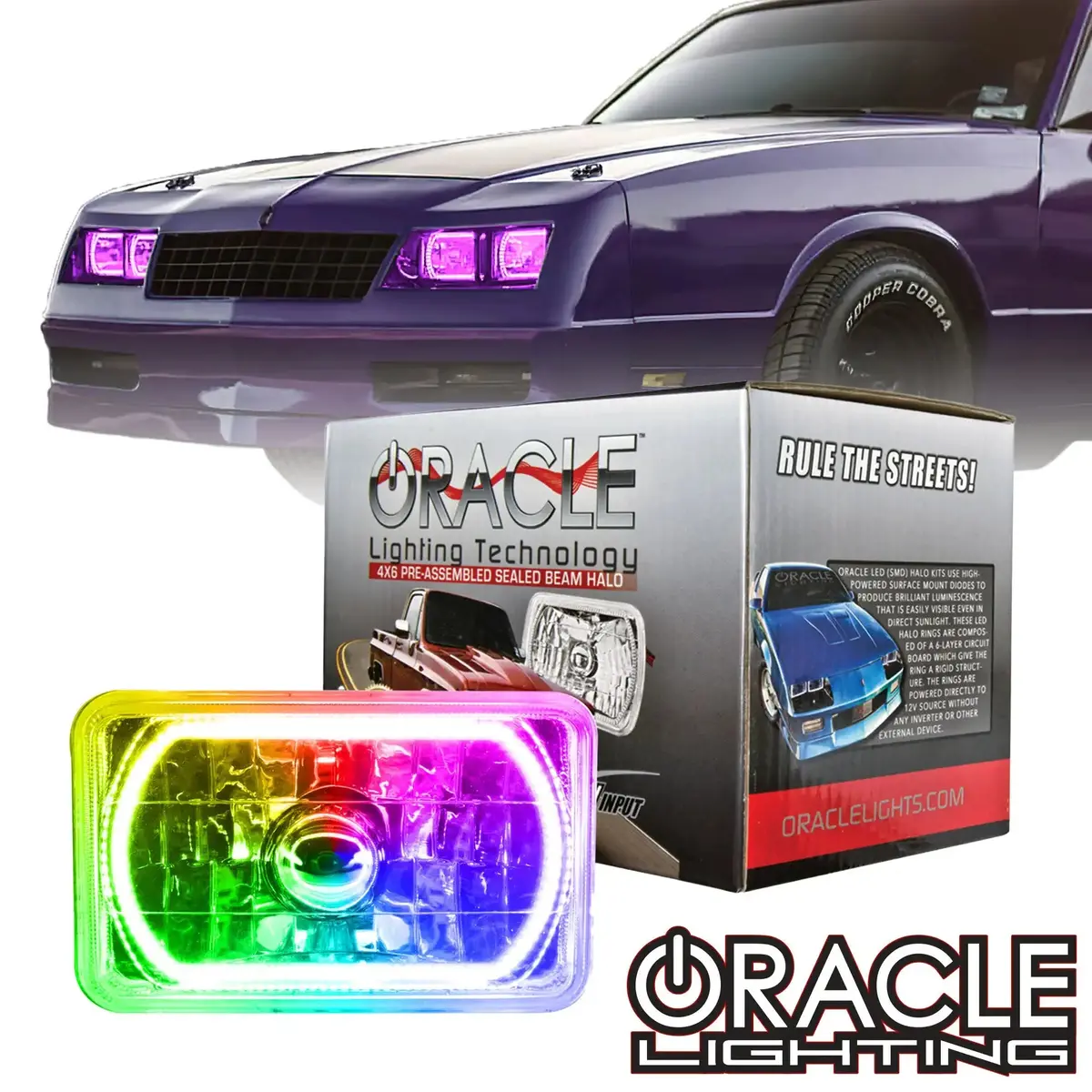 Oracle Pre-Installed 4X6" H4651/H4656 Sealed Beam Halo (Single) 1