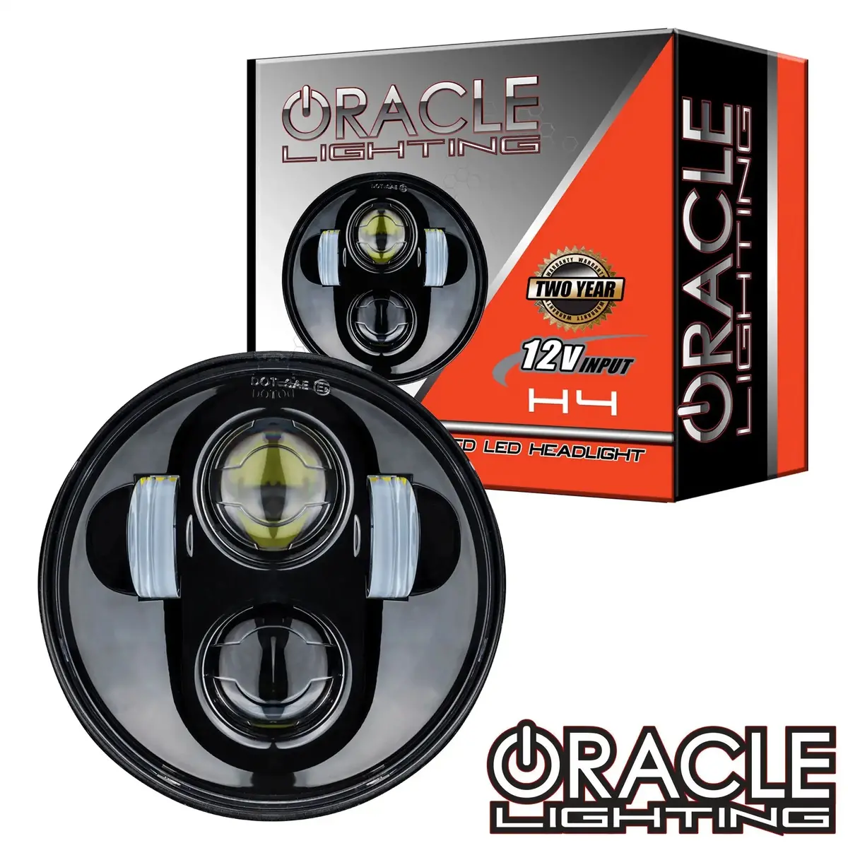 Oracle 5.75" 40W Replacement Led Headlight - Black Bezel 1
