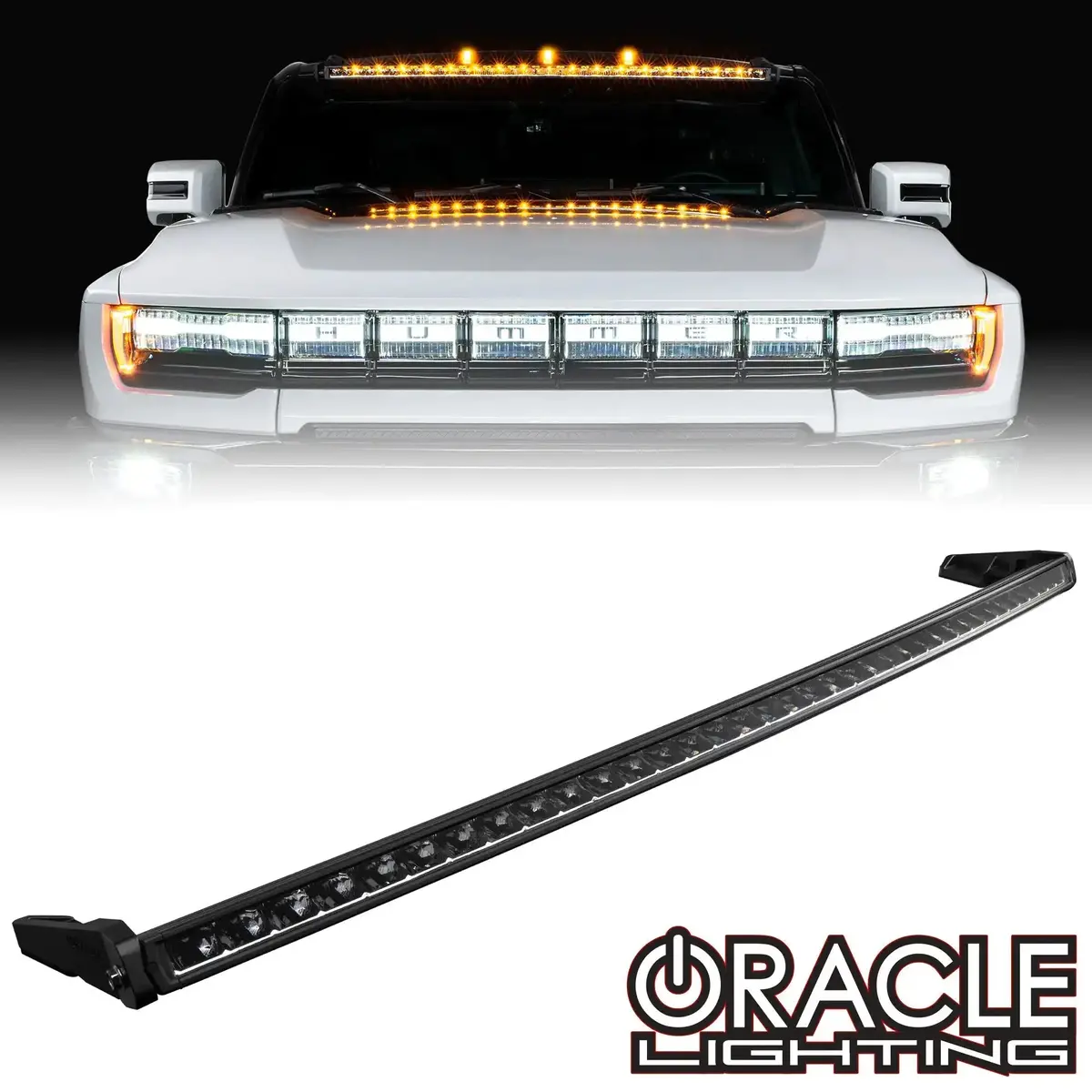 2022-2025 Hummer Ev 50" Roof Mount Curved Light Bar W/ Brackets 1