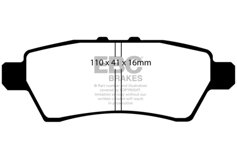 Ebc 05-12 Nissan Pathfinder 4.0 Ultimax2 Rear Brake Pads 1